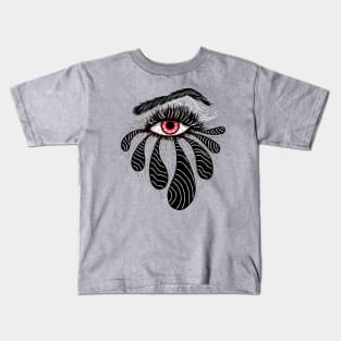 Red Eye With Black Tears Kids T-Shirt